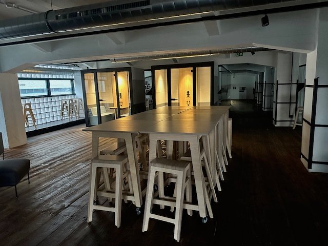 Akustikkabinen im Coworking-Loft – sheworks