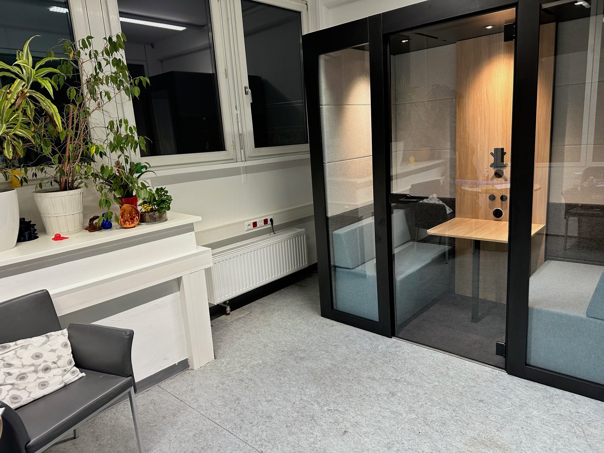 Meeting-Pod im Klinikbereich – Charité Berlin